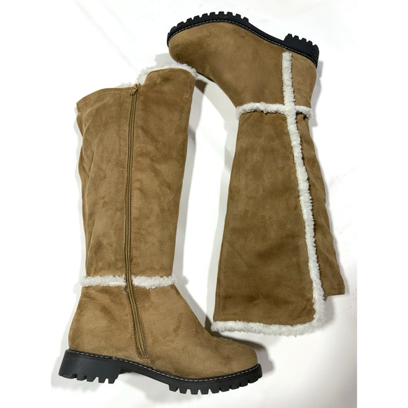 Comfort Est 1946 Women’s Suede Boots Side Zip Size 8W - Picture 10 of 12